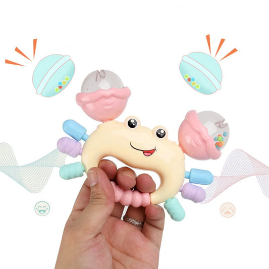 Baby Crab Rattle Toy – Early Development Teether for Newborns
