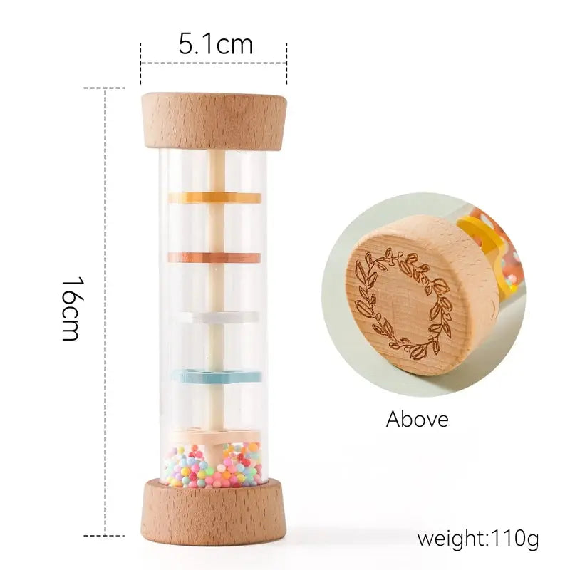 Luxe Aura Montessori Rainbow Rain Stick – Colourful Wooden Sensory Toy for Early Learning Luxe Aura Elegant