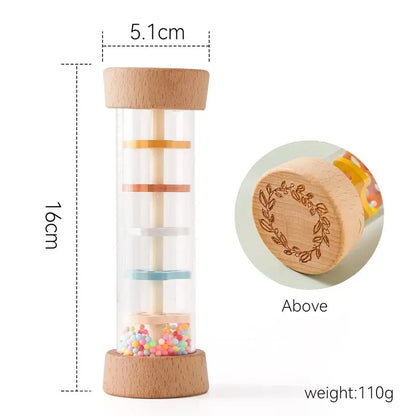 Luxe Aura Montessori Rainbow Rain Stick – Colourful Wooden Sensory Toy for Early Learning Luxe Aura Elegant