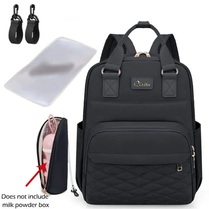 Luxe Aura USB Maternity Backpack – Smart, Stylish & Made for Modern Motherhood