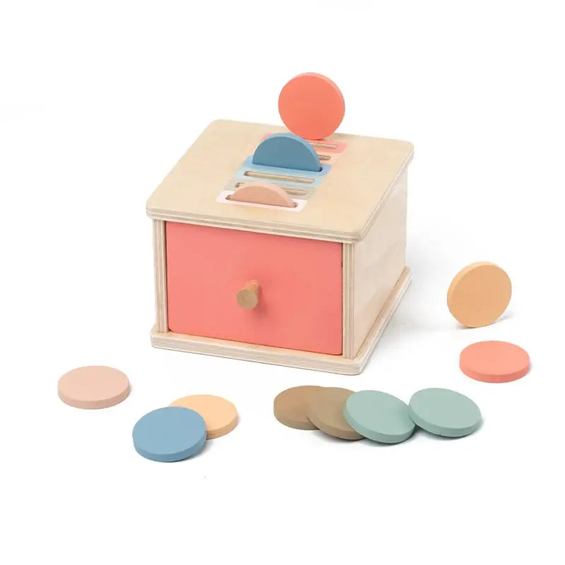 Montessori Wooden Shape Sorting Box – Learn, Play & Grow Naturally Luxe Aura Elegant