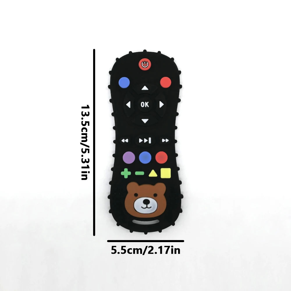 Luxe Aura Remote Control Silicone Teether – Safe, Fun & amp; Comforting for Little Explorers