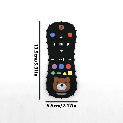 Luxe Aura Remote Control Silicone Teether – Safe, Fun & amp; Comforting for Little Explorers