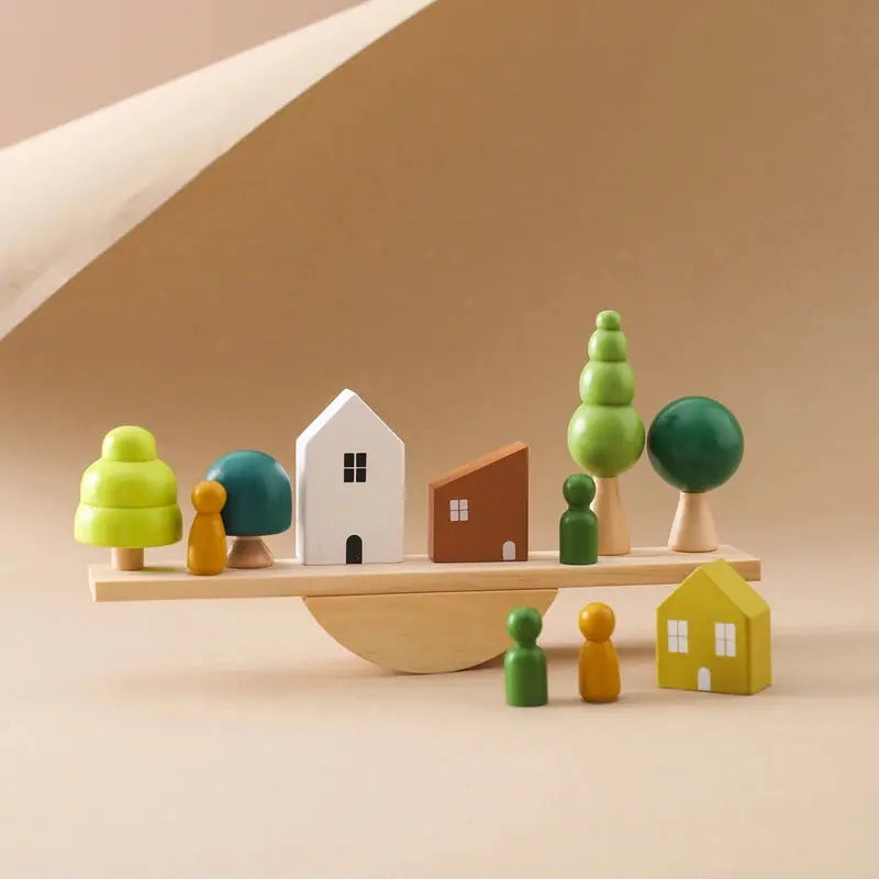 Luxe Aura Montessori Wooden Balance Board Luxe Aura Elegant