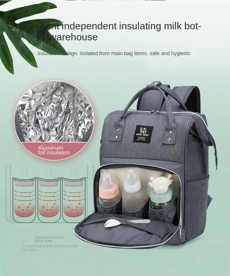 Luxe Aura Mommy Backpack – Large Baby Organiser Diaper Bag for Everyday Use