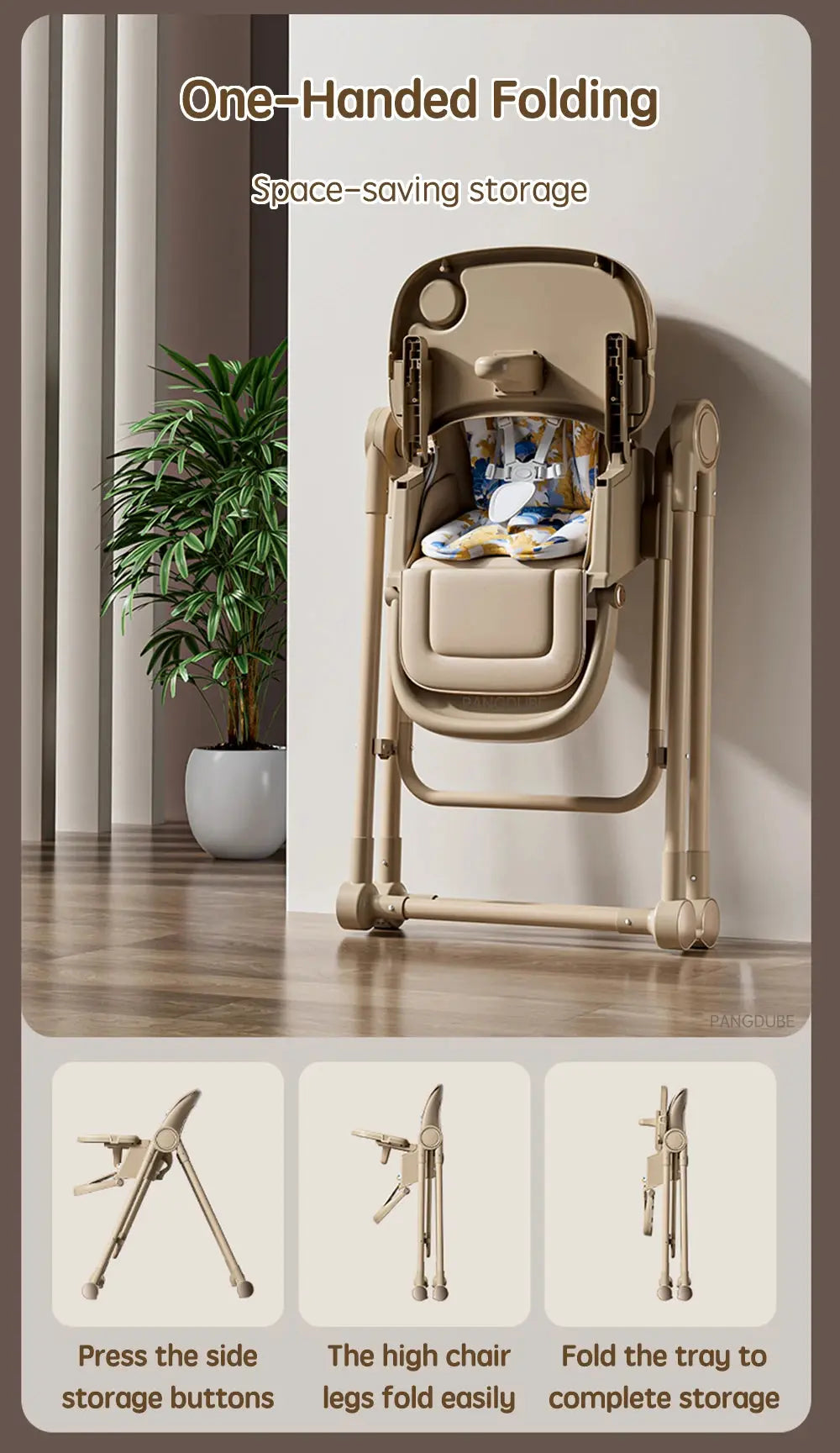 Luxe Aura 2-in-1 Convertible Baby High Chair & Rocker Luxe Aura Elegant