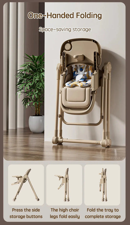 Luxe Aura 2-in-1 Convertible Baby High Chair & Rocker Luxe Aura Elegant