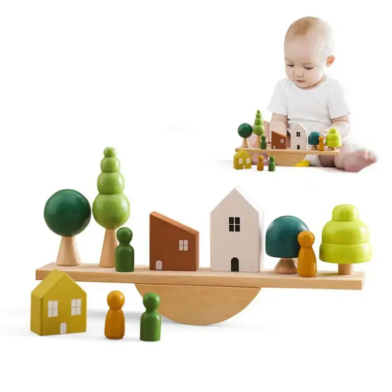 Luxe Aura Montessori Wooden Balance Board Luxe Aura Elegant