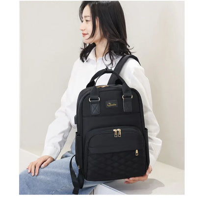 Luxe Aura USB Maternity Backpack – Smart, Stylish & Made for Modern Motherhood