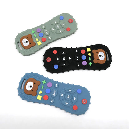 Luxe Aura Remote Control Silicone Teether – Safe, Fun & amp; Comforting for Little Explorers
